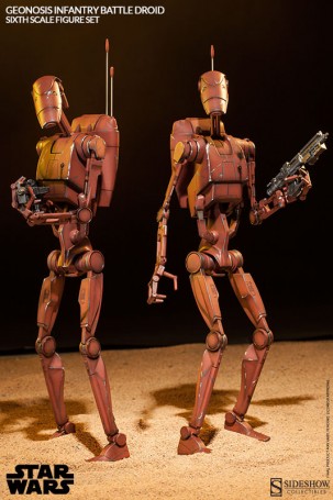 Sideshow Star Wars Geonosis Infantry Battle Droids 1/6TH Scale Figure