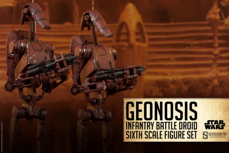 Sideshow Star Wars Geonosis Infantry Battle Droids 1/6TH Scale Figure