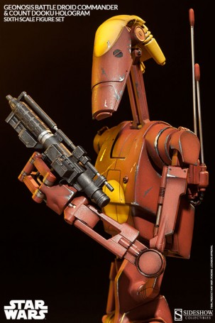 Sideshow Star Wars Geonosis Commander Battle Droid 1/6TH Figure