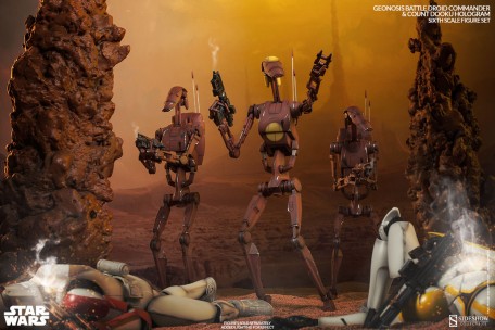 Sideshow Star Wars Geonosis Commander Battle Droid 1/6TH Figure