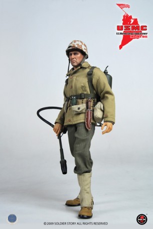 Soldierstory U.S. MARINE CORPS FLAMETHROWER IWO JIMA 1945