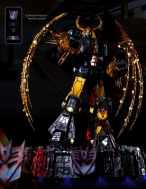 Soldierstory Transformers UNICRON and Hot Rod Home Decor Light Statue