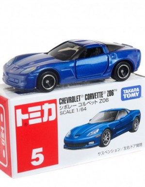 Takara Tomy Tomica #5 Chevrolet Corvette Z06 Diecast Model Car