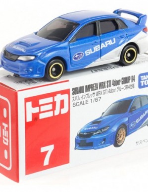 Takara Tomy Tomica #7 Subaru Impreza WRX STI 4door Group R4 Diecast Model Car