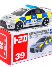 Takara Tomy Tomica #39 Mitsubishi Lancer Evolution X British Police Type Diecast Model Car