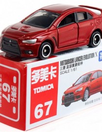 Takara Tomy Tomica #67 Mitsubishi Lancer Evolution X Diecast Model Car