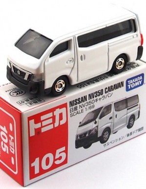 Takara Tomy Tomica #105 Nissan NV350 Caravan Diecast Model Car