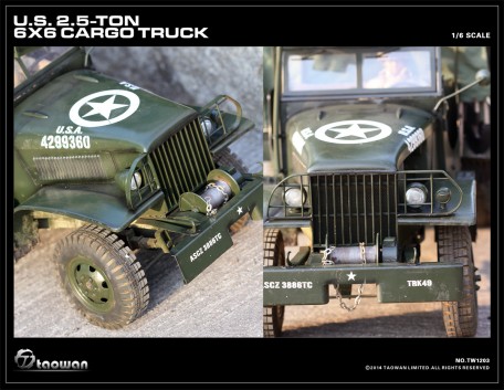 TAOWAN 1/6 Full Metal U.S. 2.5-TON 6X6 CARGO TRUCK